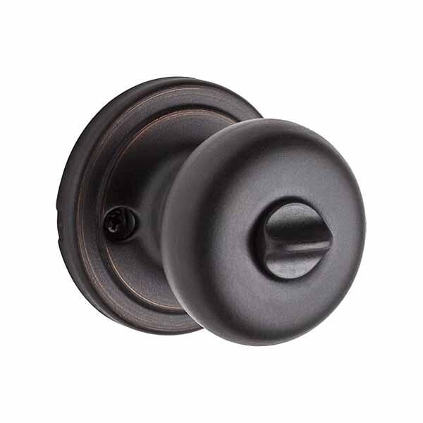 Kwikset: SC1  Hancock Entry Door Knob with Round Rose / Venetian Bronze  / with SmartKey Technology